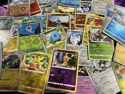 Pokemon Card Lot 100 Reverse Holo/Holo TCG Cards - No Duplicates! - Image 3
