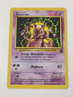 Mewtwo 14 Black Star Movie Promo WOTC Wizards Of The Coast Pokemon Card TCG - Image 1
