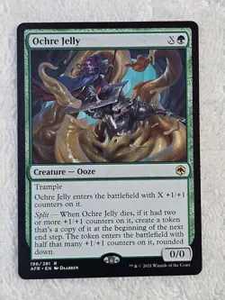 MTG Ochre Jelly #196 Adventures in the Forgotten Realms Card Rare NM - Image 1