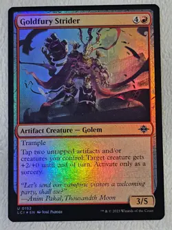 MTG Goldfury Strider FOIL #152 The Lost Caverns of Ixalan Card U NM - Image 2