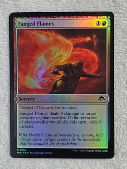 MTG Fanged Flames FOIL Modern Horizons 3 (MH3) #118 Magic Card NM - Image 2