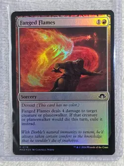 MTG Fanged Flames FOIL Modern Horizons 3 (MH3) #118 Magic Card NM - Image 4
