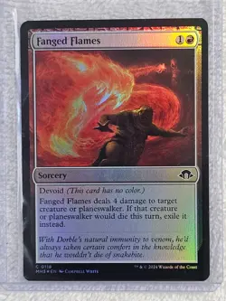 MTG Fanged Flames FOIL Modern Horizons 3 (MH3) #118 Magic Card NM - Image 5