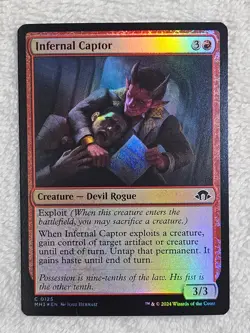 MTG Infernal Captor FOIL Modern Horizons 3 (MH3) #125 Magic Card NM - Image 1