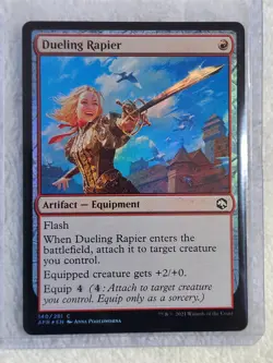 MTG Dueling Rapier FOIL #140 Adventures in the Forgotten Realms Card NM - Image 5