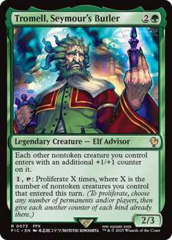 Tromell, Seymour's Butler (REGULAR) x1 - MTG Final Fantasy Commander FIC #73 - Image 1
