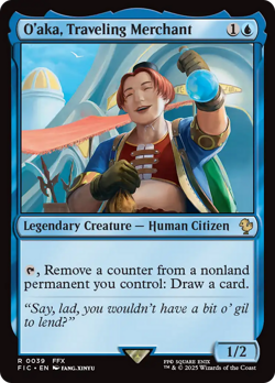 O'aka, Traveling Merchant (REGULAR) x1 - MTG Final Fantasy Commander FIC #39 - Image 1