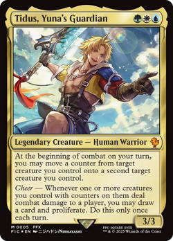 Tidus, Yuna's Guardian (FOIL) x1 - MTG Final Fantasy Commander FIC #5 - Image 1