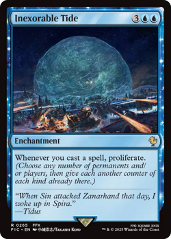 Inexorable Tide (REGULAR) x1 - MTG Final Fantasy Commander FIC #265 - Image 1