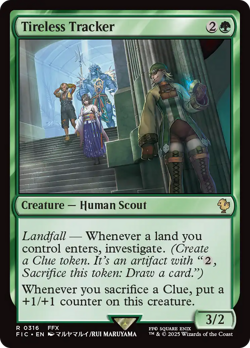 Tireless Tracker (REGULAR) x1 - MTG Final Fantasy Commander FIC #316 - Image 1