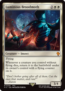 Luminous Broodmoth (REGULAR) x1 - MTG Final Fantasy Commander FIC #246 - Image 1
