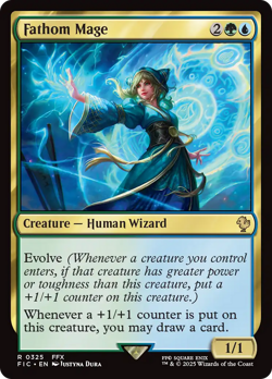 Fathom Mage (REGULAR) x1 - MTG Final Fantasy Commander FIC #325 - Image 1