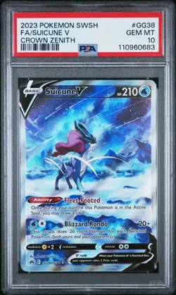 2023 Pokemon SWSH Crown Zenith GG36 Entei GG38 Suicune GG41 Raikou V PSA 10 Seq - Image 4