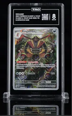 Kingambit 220/198 Holo Illustration Rare Pokemon Scarlet Violet Base SV01 TAG 8 - Image 1