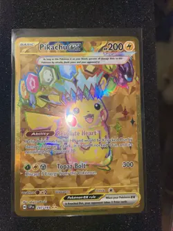 Pokemon Scarlet & Violet Surging Sparks Pikachu EX #247/191 Near Mint! - Image 1