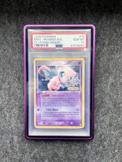 Pokemon Mew Psa 10 Ex Legend Maker Rev. Foil Stamp #10 2006 Low Pop 46 - Image 1