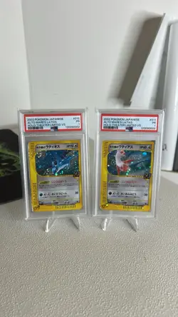 PSA 1 Alto Mare’s Latias & Latios Pokemon Sequential Set Both Swirled - Image 1
