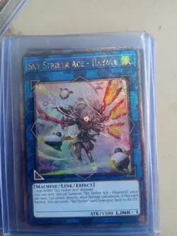 yugioh card sky striker ace - hayate qurter centery secert rare - Image 1