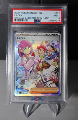 PSA 9 Lacey 172/162 Full Art Trainer Stellar Crown Pokemon Card - Image 1