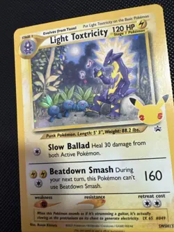 SWSH: Sword & Shield Promo Cards #SWSH137 Light Toxtricity LP- ( Light Pull ) #5 - Image 3