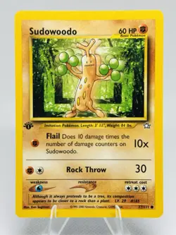 Sudowoodo 77/111 1st Edition Neo Genesis 2000 Pokemon Card WotC - NM - Image 1