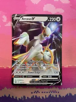 Pokemon Card Arceus V 122/172 Ultra Rare Brilliant Stars Near Mint - Image 1