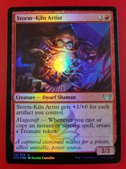 1x Storm-Kiln Artist | FOIL | Strixhaven School of Mages | MTG Magic Cards - Image 1