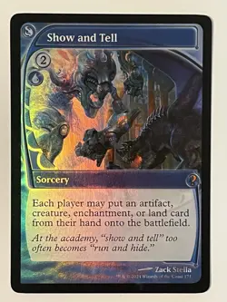 Show and Tell (Future Sight) Mystery Booster 2 Foil MTG NM - Image 1