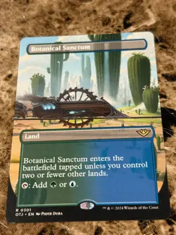 BOTANICAL SANCTUM Magic MTG Outlaws of Thunder Junction Borderless - Image 1