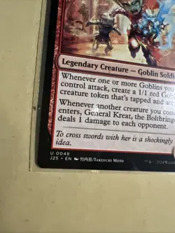 MTG General Kreat, the Boltbringer J25 0048 U NM Regular Uncommon Anime - Image 3