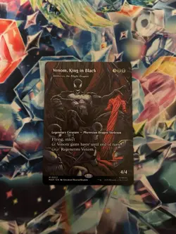 Venom, King in Black (Borderless) Marvel Spider-Man Magic The Gathering Non-foil - Image 1