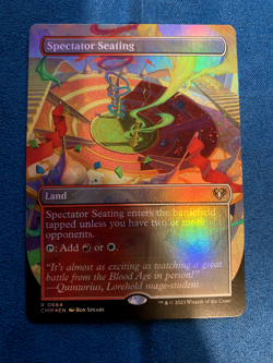 Spectator Seating (Borderless) Commander Masters Foil - Light Play - Image 1