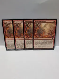 X4 Dragon's Approach Strixhaven: School of Mages **PLAYSET**Regular x4 - Image 1
