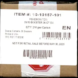 6x SV Destined Rivals SEALED Booster Boxes (CASE of AUTHENTIC Pokemon Double Box - Image 1