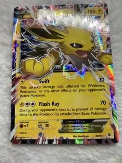 Jolteon EX - XY Generations 28/83 - Ultra Rare Holo Pokemon MP - Image 1