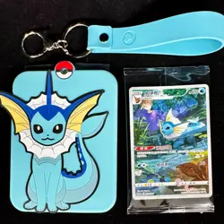Pokemon S-Chinese CSGC-003 Vaporeo Promo + Holder Sleeve Eevee Display Frame Box - Image 1