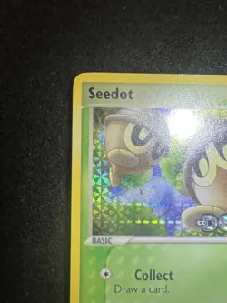 Pokemon Seedot Reverse Holo Stamped 71/107 from EX Deoxys in MP condition. - Image 2