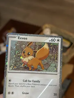 Eevee SVP 200 Promo Bleed Error DOUBLE Cosmo Swirl Pokemon Destined Rivals NM - Image 1