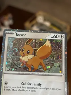 Eevee SVP 200 Promo Bleed Error DOUBLE Cosmo Swirl Pokemon Destined Rivals NM - Image 2