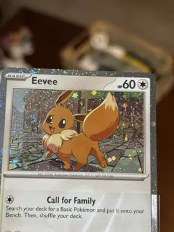 Eevee SVP 200 Promo Bleed Error DOUBLE Cosmo Swirl Pokemon Destined Rivals NM - Image 3
