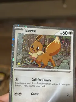 Eevee SVP 200 Promo Bleed Error DOUBLE Cosmo Swirl Pokemon Destined Rivals NM - Image 4
