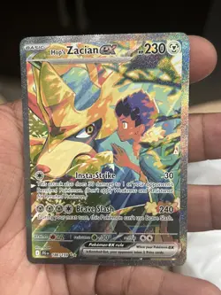 Pokemon TCG Hop's Zacian ex 186/159 Sv09: Journey Together SIR illustrated NM - Image 1
