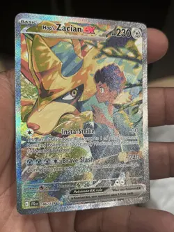 Pokemon TCG Hop's Zacian ex 186/159 Sv09: Journey Together SIR illustrated NM - Image 2