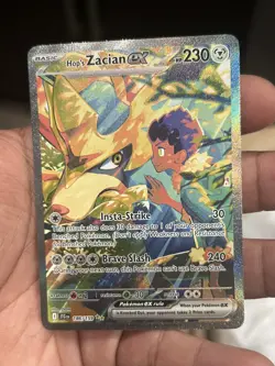 Pokemon TCG Hop's Zacian ex 186/159 Sv09: Journey Together SIR illustrated NM - Image 3