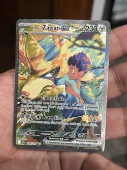 Pokemon TCG Hop's Zacian ex 186/159 Sv09: Journey Together SIR illustrated NM - Image 4