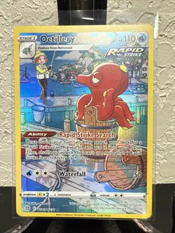 Octillery TG03/TG30 Brilliant Stars Trainer Gallery Ultra Rare Full Art Pokemon - Image 1