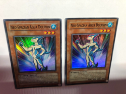 USA Seller Yugioh 2 X Neo-Spacian Aqua Dolphin - POTD-EN003 - Super Rare VLP - Image 3
