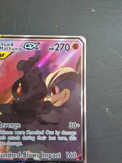 Marshadow & Machamp GX Full Art Holo Card 199/214 Unbroken Bonds - Image 3