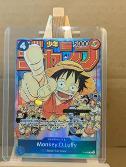 One Piece Card Game: Monkey D Luffy Card Rare HQ Proxy Cards P-033 - Image 1