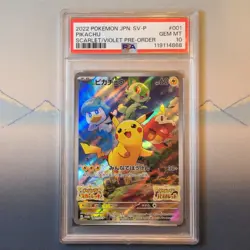 PSA 10 Pikachu 001/SV-P Promo Scarlet & Violet Japanese Pokemon Card - Image 1